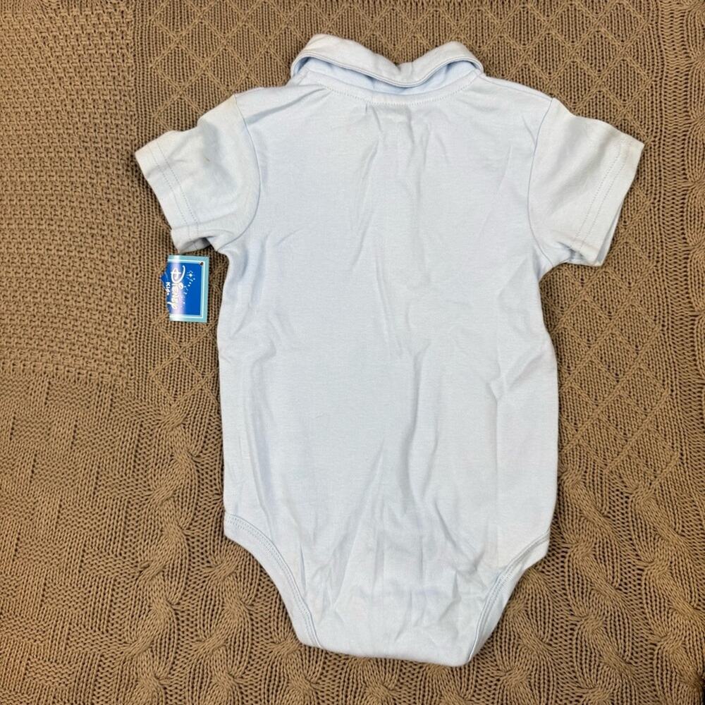 Disney Pooh Blue Polo One Piece and Plaid Shorts Set ~ 18M - Picture 11 of 14